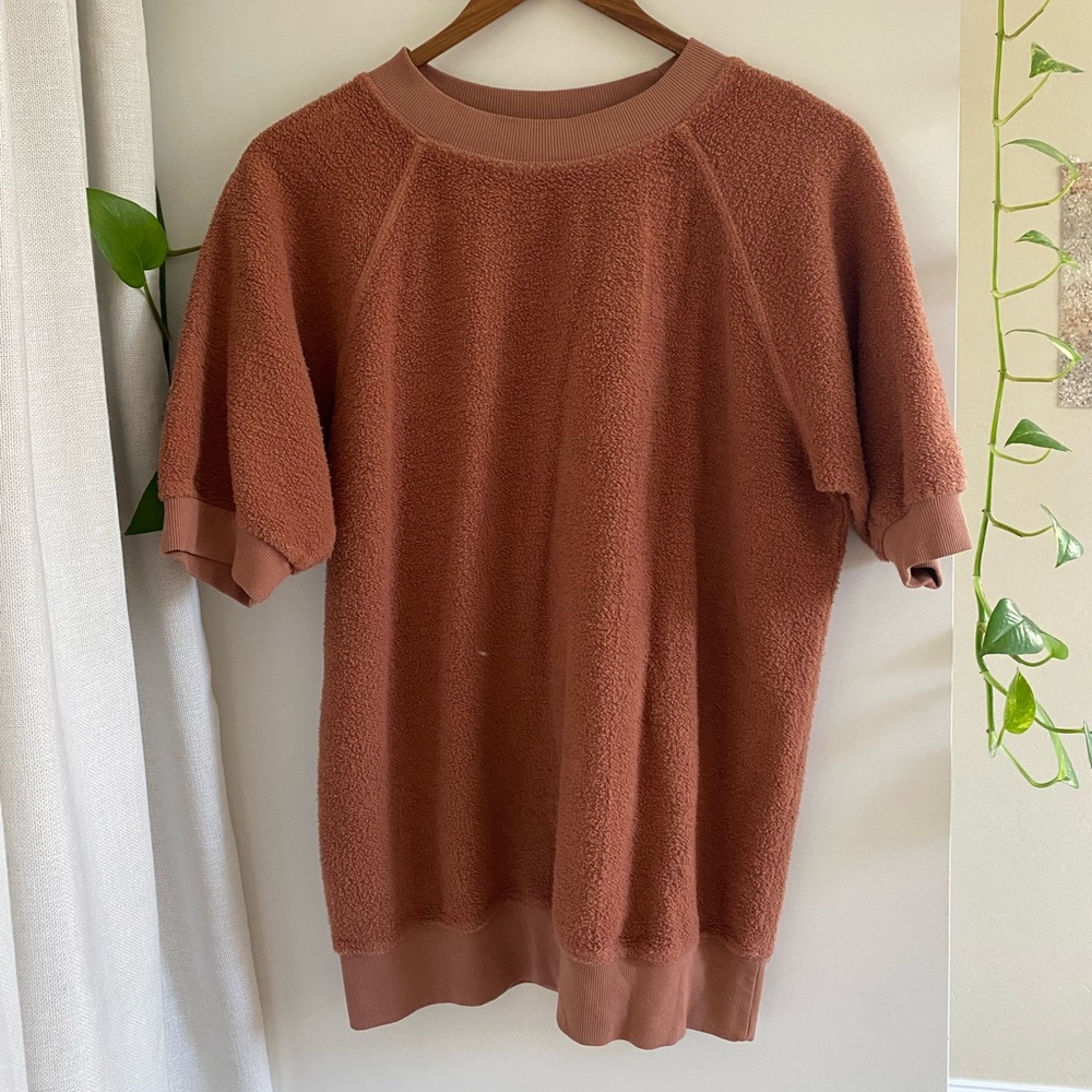 Jungmaven Short Sleeve Raglan Sherpa Sweatshirt